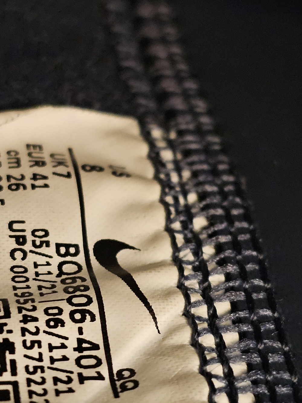Nike Navy High-Top Sneakers with White Swoosh - Picture 7 of 7